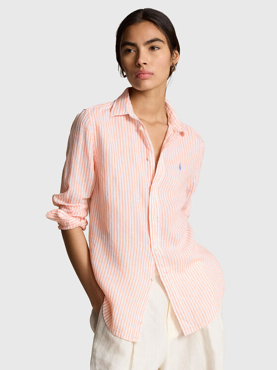 Striped linen shirt - 1