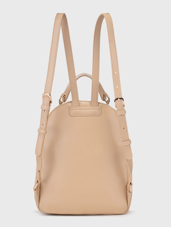 Crystal embellished backpack in beige - 2