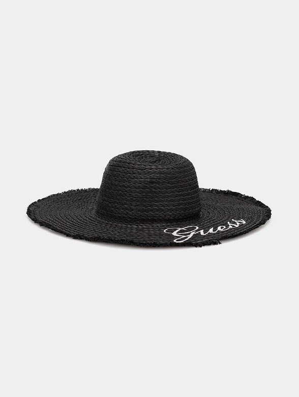 Straw hat with logo embroidery - 1