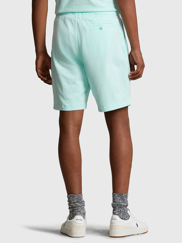 Cotton shorts with logo embroidery - 2