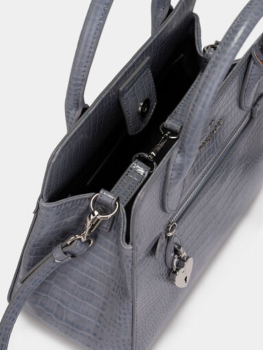LILY Handbag with crocodile texture - 5