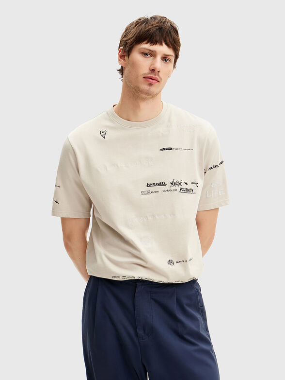 CAROLINAS T-shirt with print and embroidery - 1