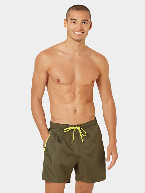 PASSEPARTOUT beach shorts with contrasting ties - 1
