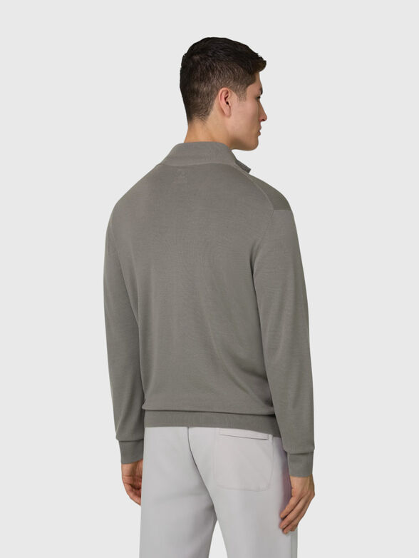 Wool cardigan with double zip - 3