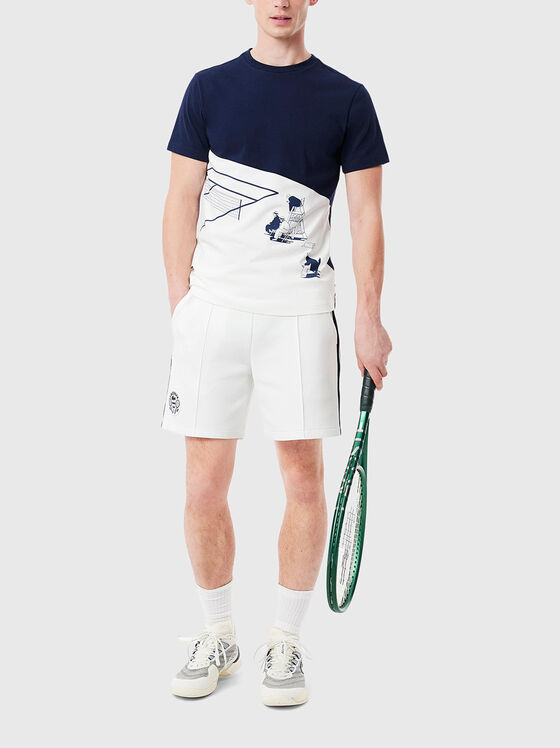 Shorts with accent stitching - 1