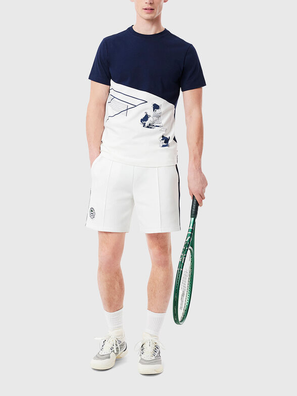 Shorts with accent stitching - 1