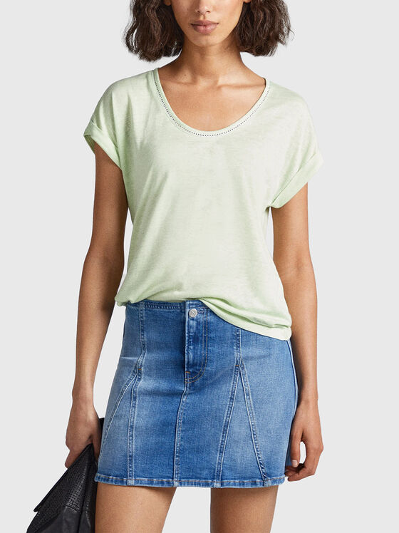 Тениска ADELAIDE от ленен бленд - 1