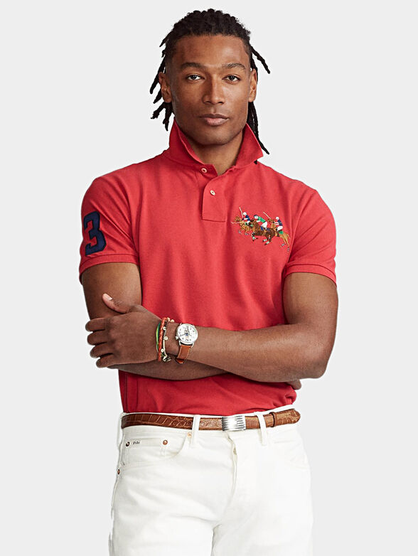 Polo-shirt with embroidered logo - 1