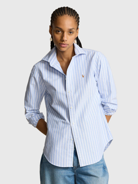 Striped shirt with logo detail  - 1