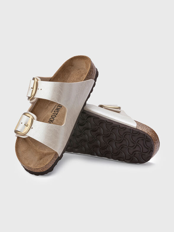 ARIZONA silver slippers - 3