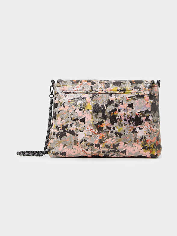 Crossbody bag with accent marble print - 2