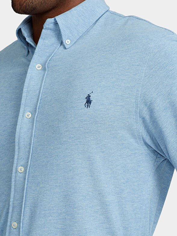 Cotton shirt with logo - 4