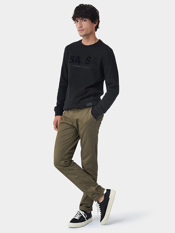 Black branded sweater - 2