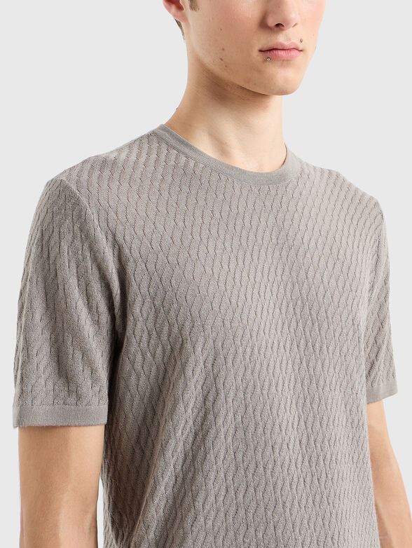 Wool blend T-shirt - 4