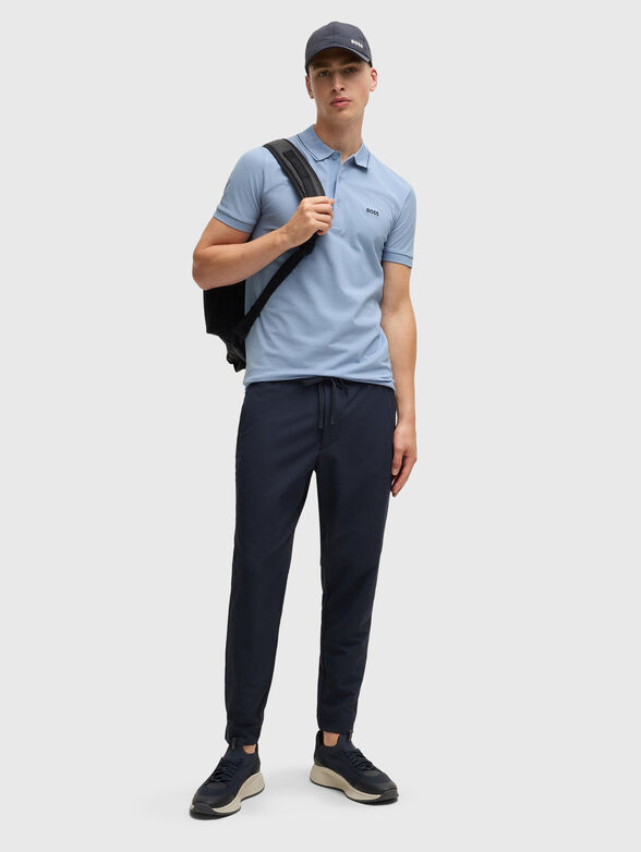Polo shirt with logo in blue - 2