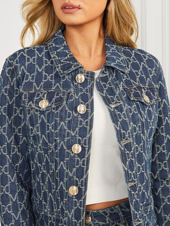BEA denim jacket with monogram logo - 4