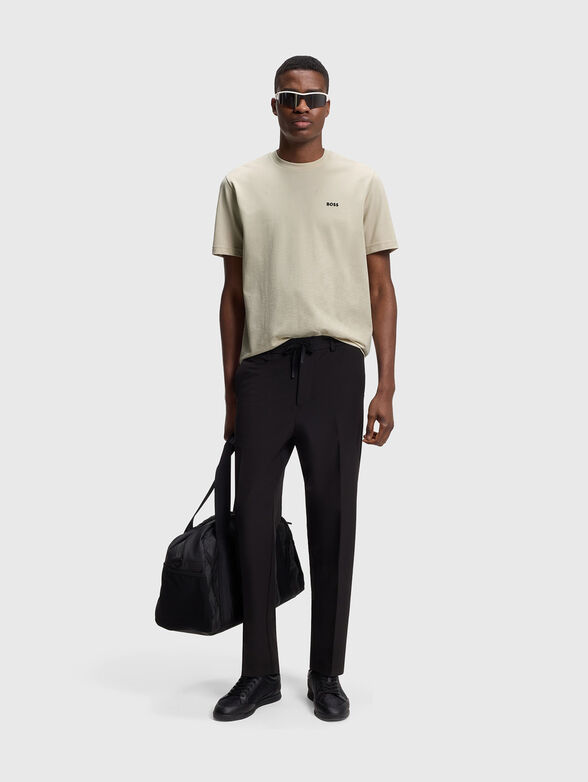 Cotton T-shirt with a logo accent - 2