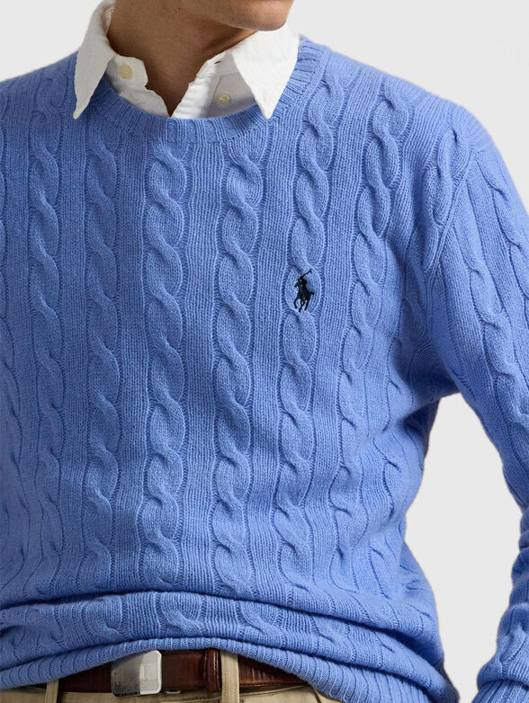 Crew neck knitted sweater - 4