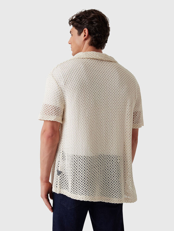 Knitted shirt with short sleeves - 3