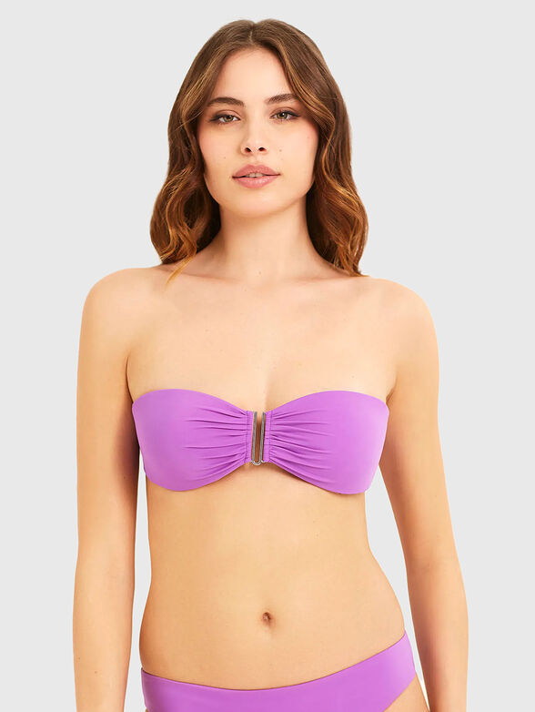 ESSENTIALS bikini top in purple - 1
