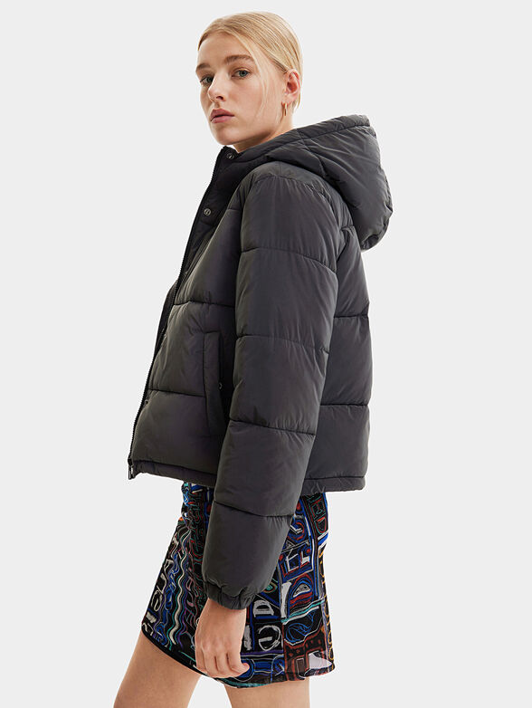 REE black padded jacket - 4