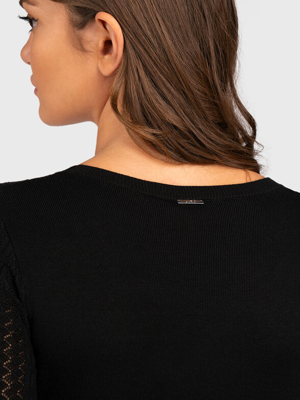 Black knitted dress  - 3