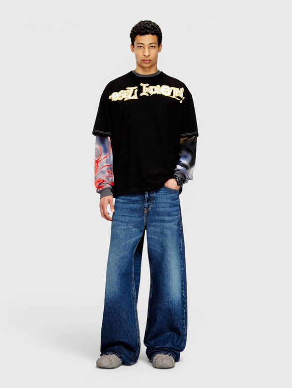 Black cotton T-shirt T-BOXT-V3 - 2