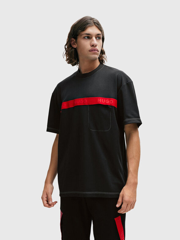 DECHILO T-shirt  with contrasting stripe - 1