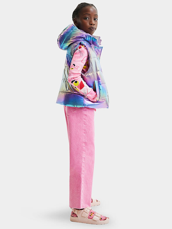 Padded multicolored vest - 2