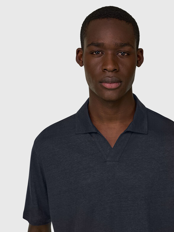 Dark blue polo shirt - 4