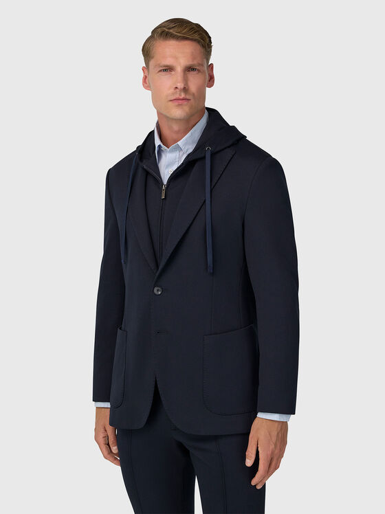 Сако със сваляща се качулка  - 1