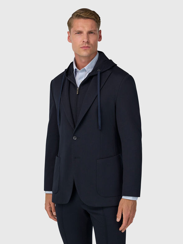 Jacket with detachable hood  - 1