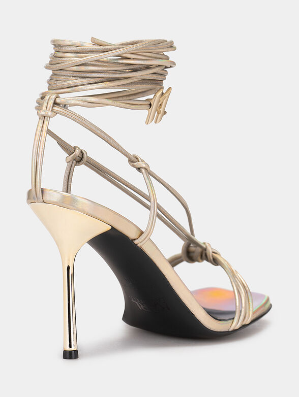 Gold-colored GALA  high-heels - 4