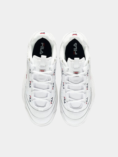 D-FORMATION White sneakers with logo details - 5