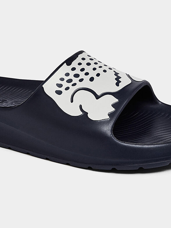 CROCO 2.00721 balck slippers with logo - 4