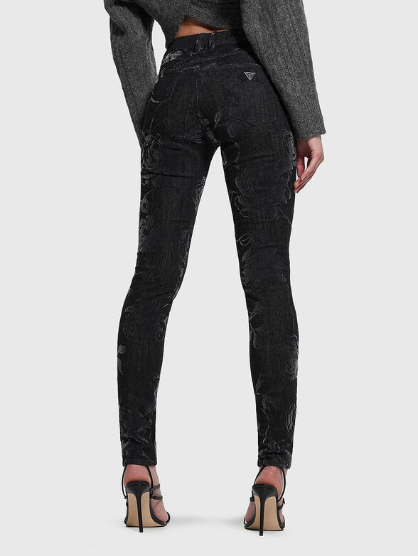 Skinny jeans with floral details - 2