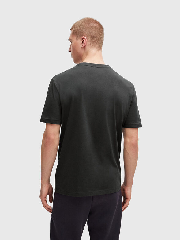 Cotton T-shirt with embossed logo - 3