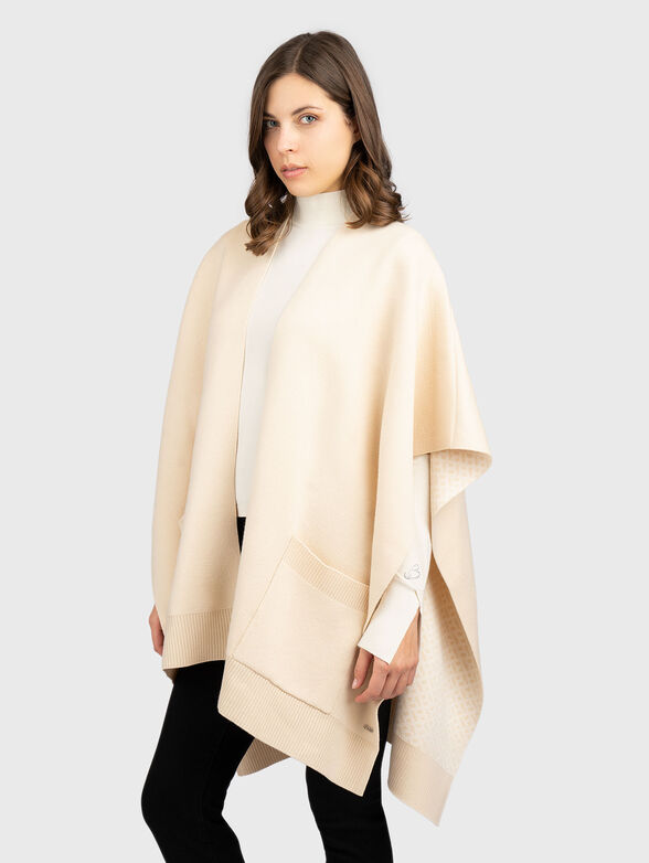 Wool blend poncho - 3