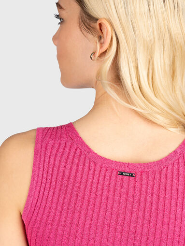 Blue knitted top - 4