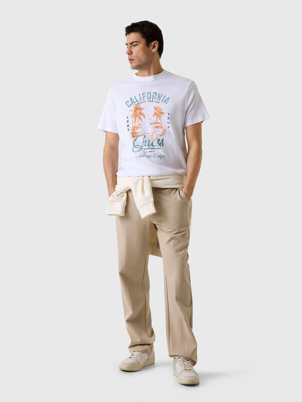 Cotton T-shirt with a print - 2