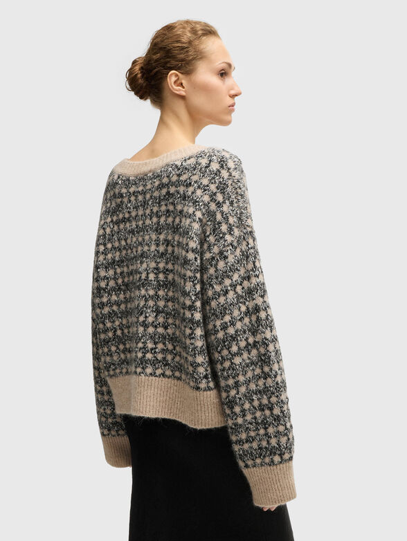 Wool blend oversized sweater - 3