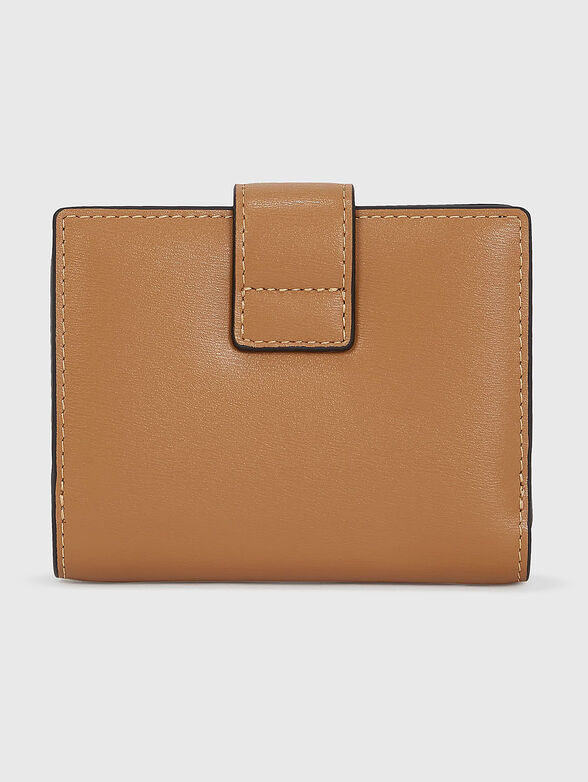 Leather wallet with logo - 2