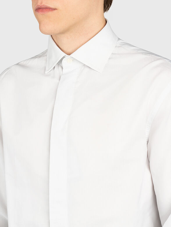 White shirt with hidden fastening - 2