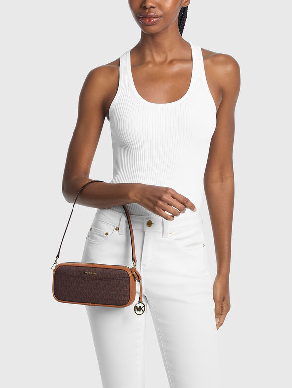 Crossbody bag with monogram logo print - 2