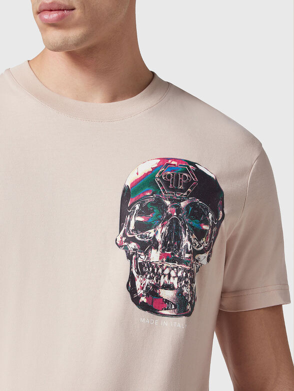 Cotton T-shirt with print - 4