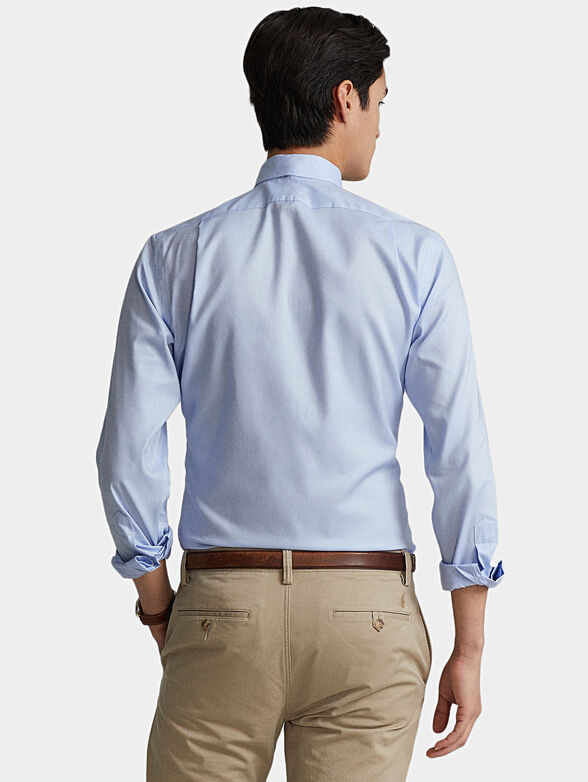 Blue cotton shirt - 4