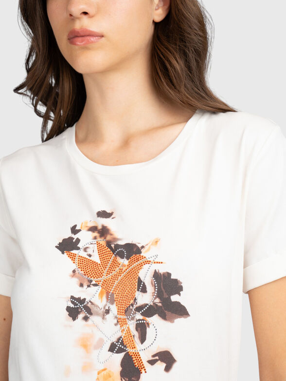 Cotton-blend T-shirt  - 3