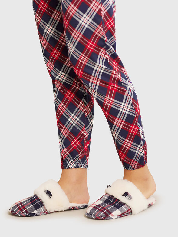 XMAS PETS checkered slippers  - 2