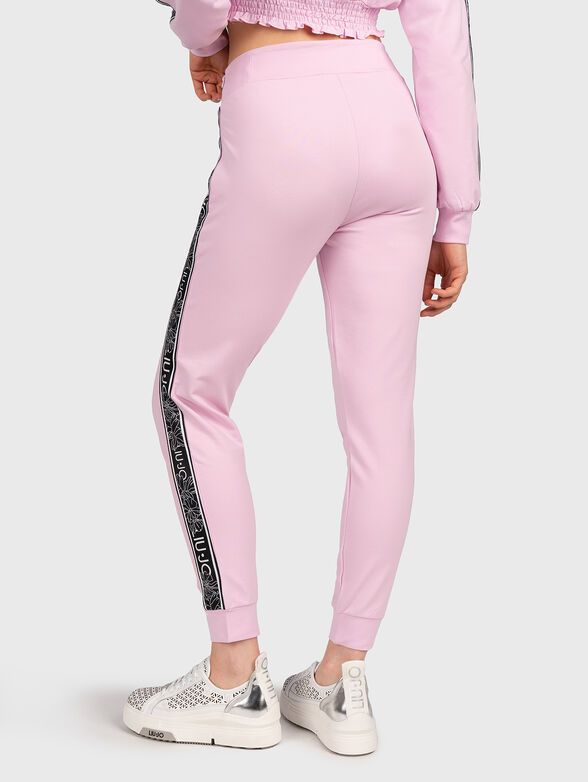 Black trousers with logo straps - 2