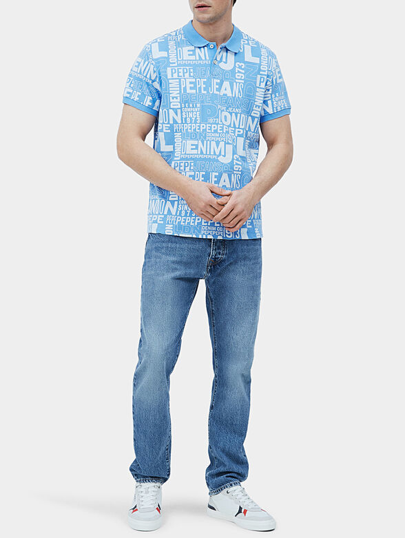 Polo-shirt with logo print - 1